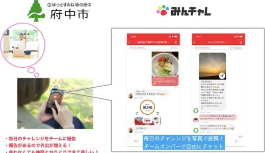 高齢者同士がスマホでチームを作ることが介護予防に繋がる習慣化アプリ「みんチャレ」府中市の介護予防事業に参画　